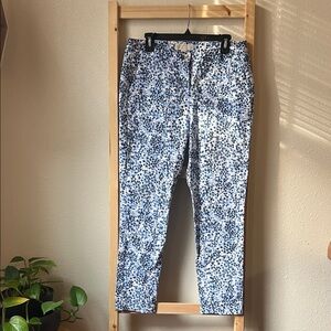 Michael Kors Blue and Black Floral Pants